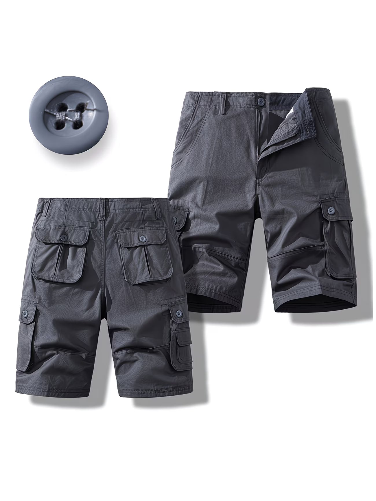 New cargo shorts, 100% pure cotton, skin-friendly, multi-pocket outdoor shorts, suitable for both home and outdoor wear, wrinkle-resistant and durable.