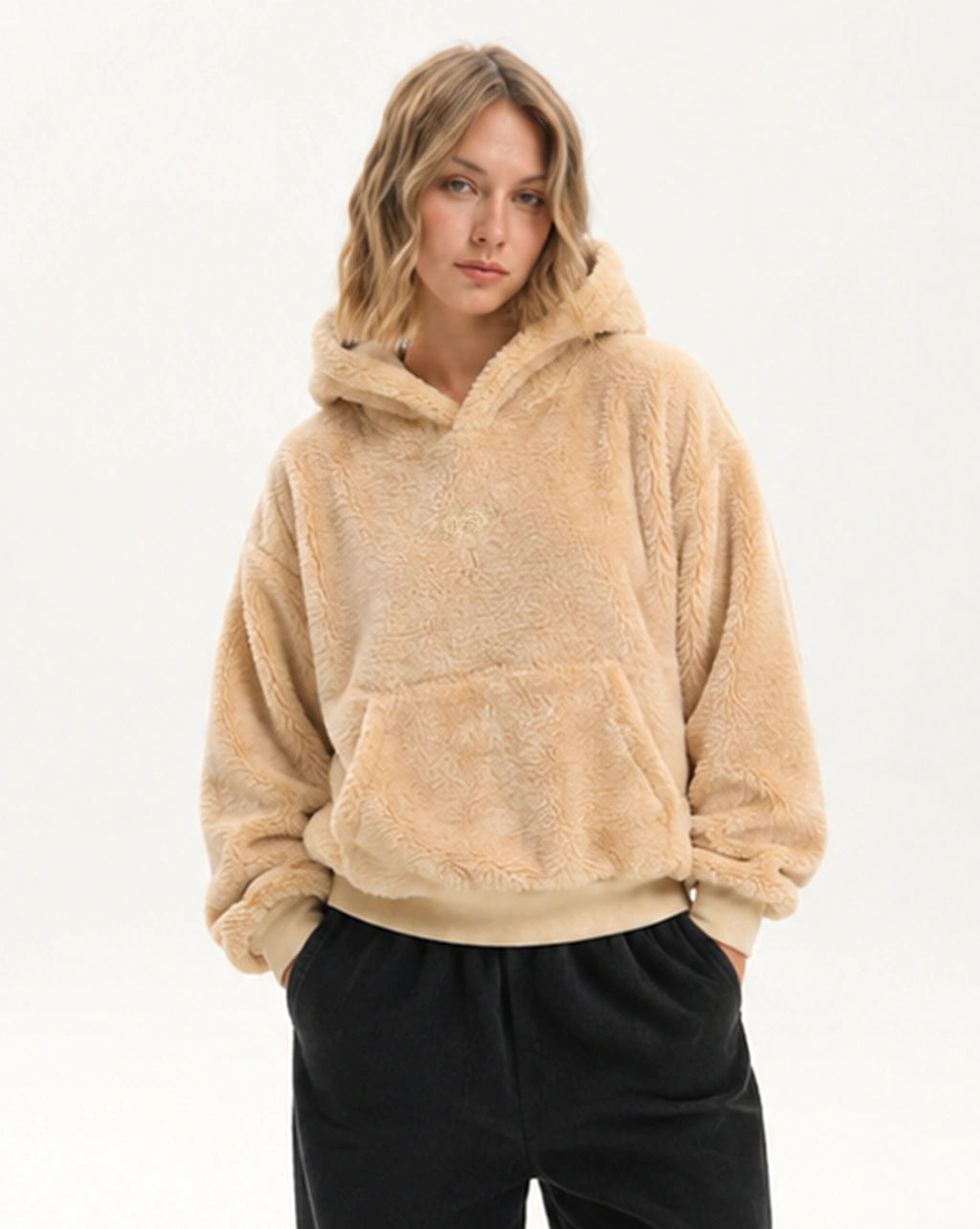Unisex Double-Sided Fleece Hoodie