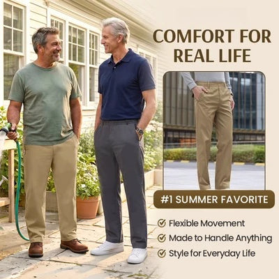 EaseTactic - Flex Fit Zipper-Pocket Durable Pants