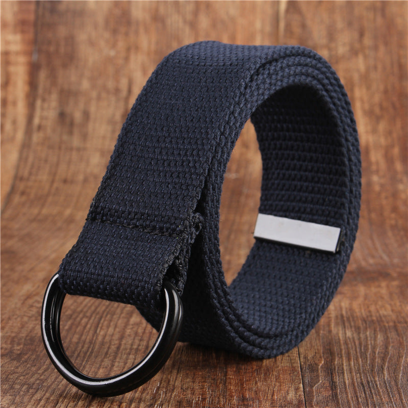 Crestsport Double Buckle Canvas Simple Belt