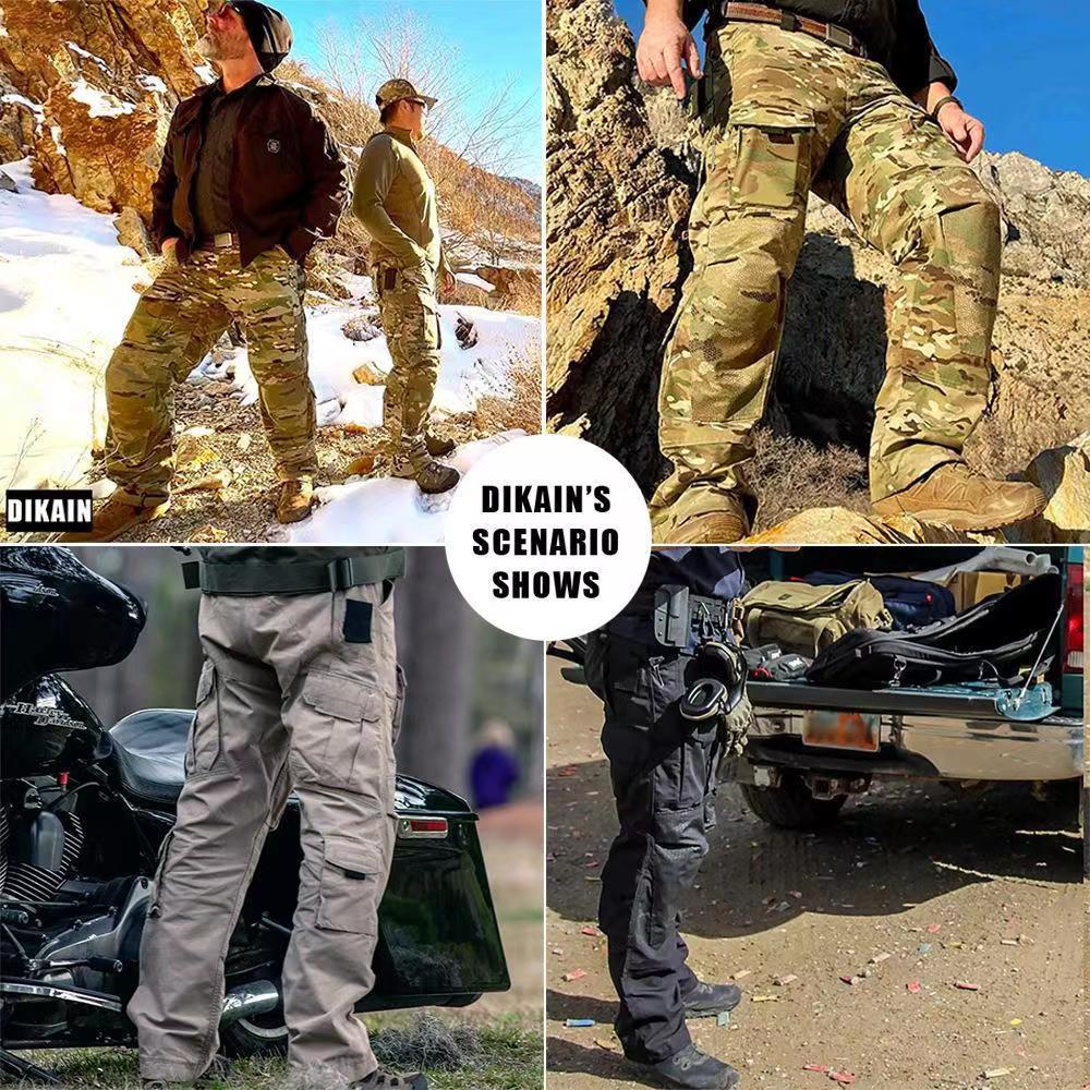 Raider Tactical Pants Black Cargo Pants with Muti-Pockets