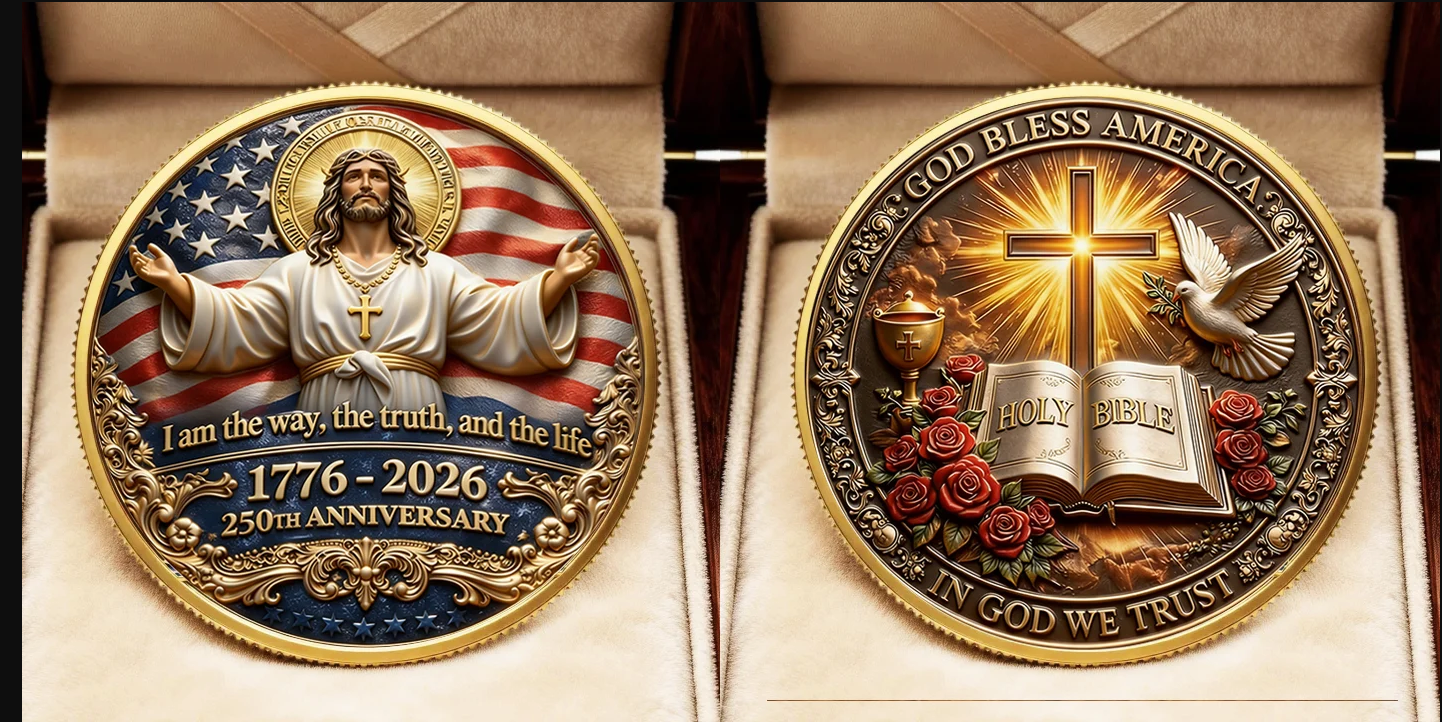 🏆LAST DAY 60% OFF - ✝️ Faith & Freedom Anniversary Coin