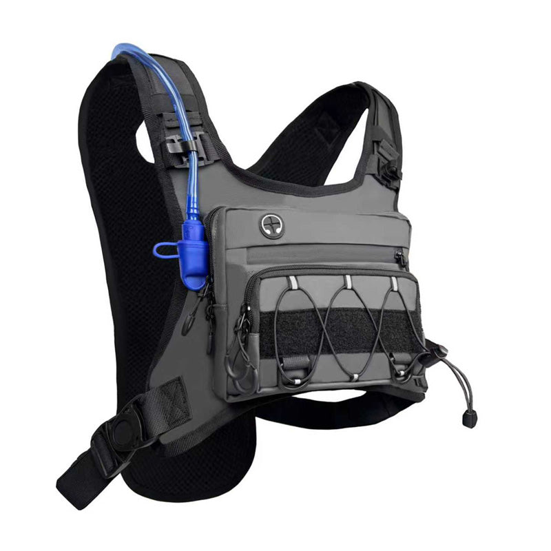 🔥50% OFF🔥Front & Back Cycling Vest Pack for Men – Hydration Ready, 3L Storage, Breathable Mesh 🏃