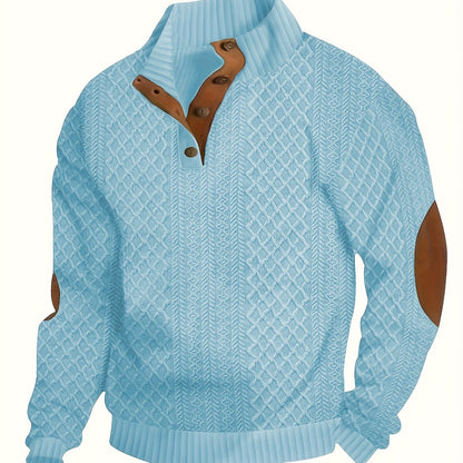 Men’s Stand Collar Casual Shirt – Modern Outdoor Style