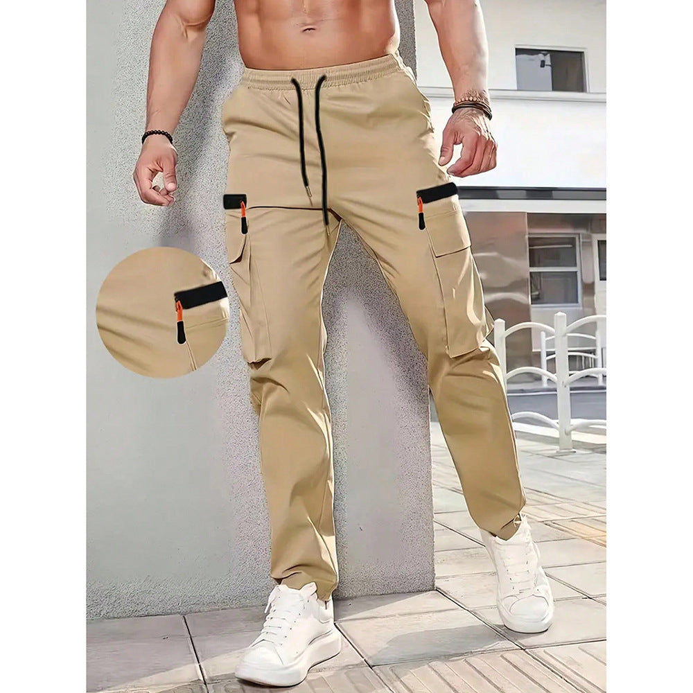 Men's Stretch Terry Work Pants – Casual Retro Fit | All-Season Daily Wear