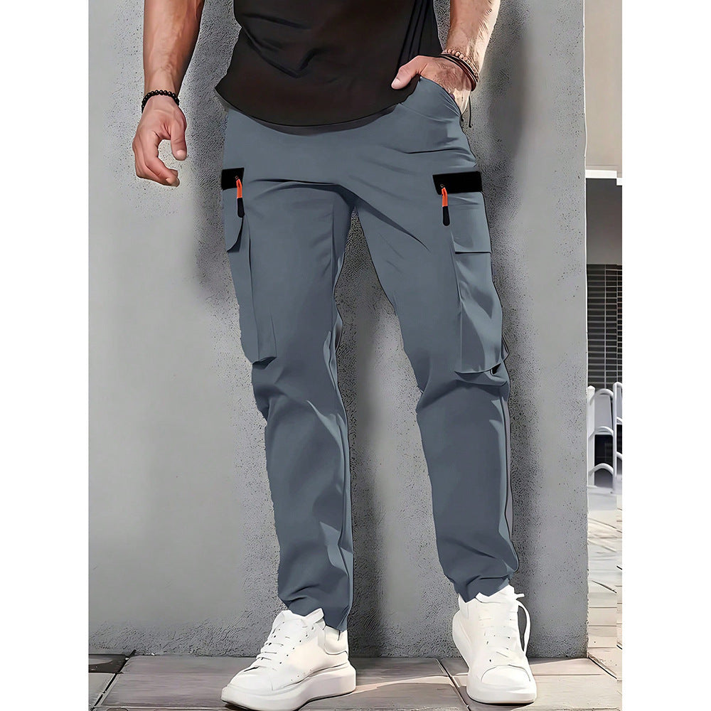Men's Stretch Terry Work Pants – Casual Retro Fit | All-Season Daily Wear