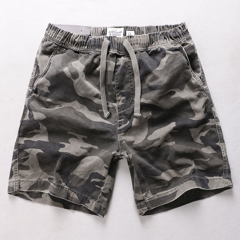 Men's outdoor Leisure Elastic Waist Beach Shorts