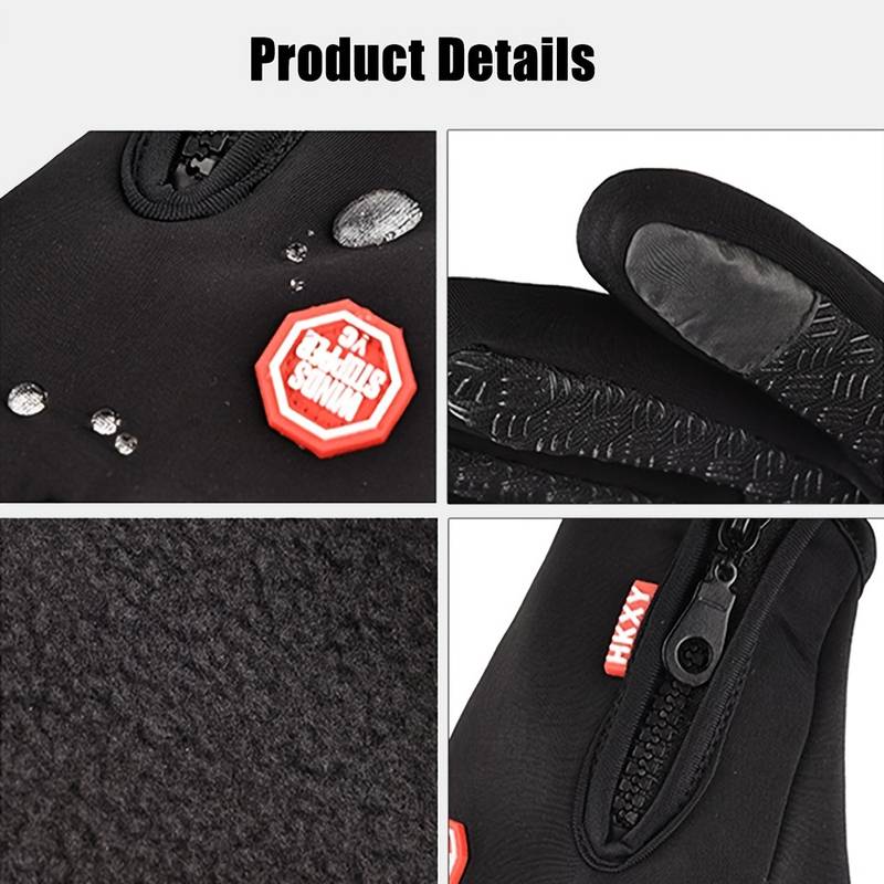 Waterproof Non-slip Warm Touch Screen Outdoor Gloves