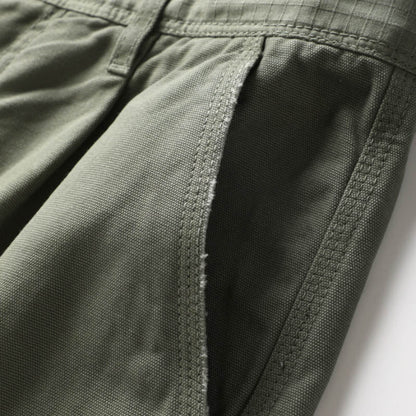 Casual Workwear Style Solid Color Cotton Men's Shorts