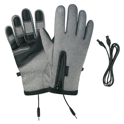Crestsport™ Outdoor Heated Gloves Windproof and Waterproof with Plus Velvet