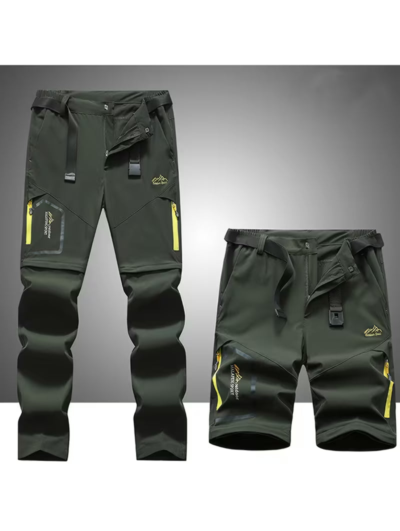 Men's 4-Season Convertible Hiking Pants | Waterproof & Quick-Dry