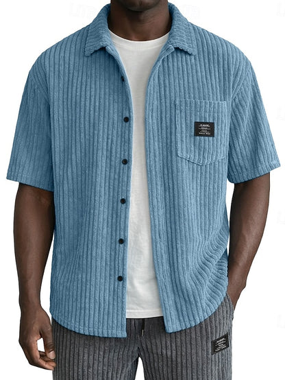Corduroy Collection: Men's Casual Shirt, Trousers & Shorts – Classic Style for Daily & Outdoor