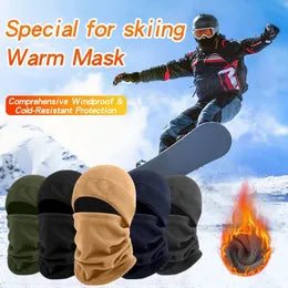 Winter Fleece Balaclava Face Mask - Windproof Ski Neck Warmer Hood for Men & Women