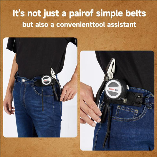 Tactical Metal Hook Elastic Belt (Unisex)  - Buckle Invisible Design | Soft Adjustable Side