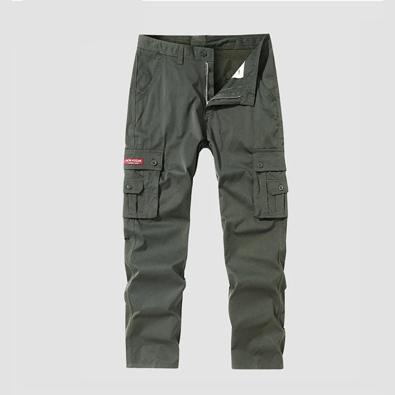 Men's Solid Cargo Pants | Casual Style