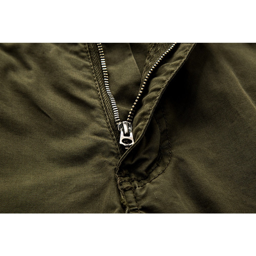 Crestsport Mens Cargo Shorts Multi Pockets Twill Cargo Shorts