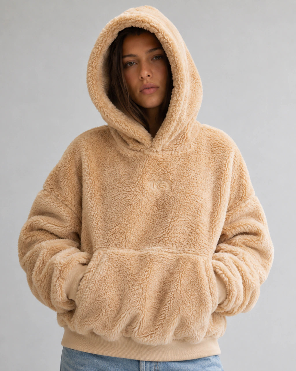Unisex Double-Sided Fleece Hoodie