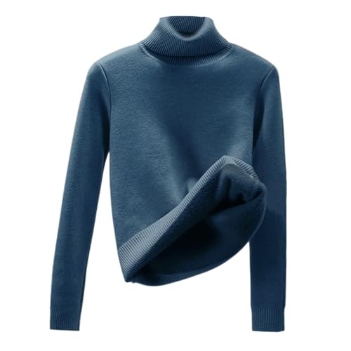 Women's Turtleneck Pullover · Winter Warm Lined Knitted Jumper