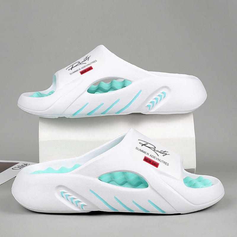Summer Massage Slippers for Men – Soft Sole Slide Sandals for Indoor & Outdoor, Casual & Beach Use