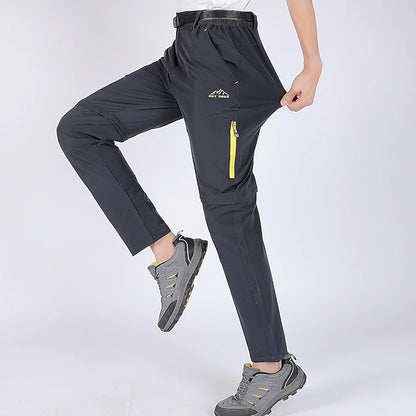 Men's 4-Season Convertible Hiking Pants | Waterproof & Quick-Dry