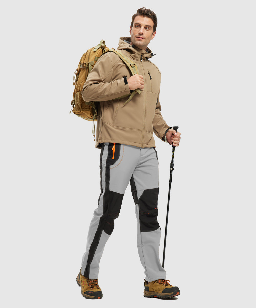 Windproof Waterproof Warm Elastic Waist Hiking Pants
