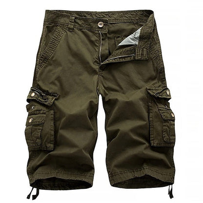 Crestsport Mens Cargo Shorts Multi Pockets Twill Cargo Shorts