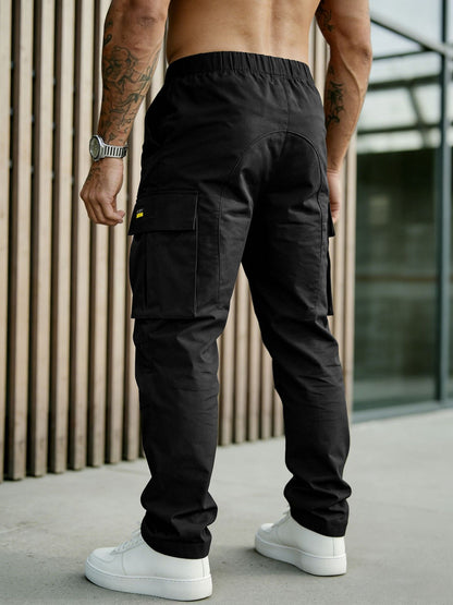 Men's classic solid color cargo pants-Buy any 2 free shipping