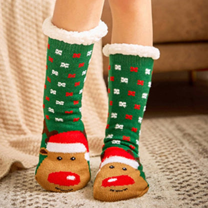 Cute Animal Ultra-thick Slipper Home Socks