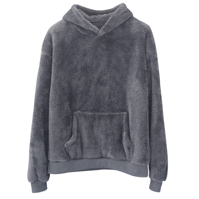 Unisex Double-Sided Fleece Hoodie