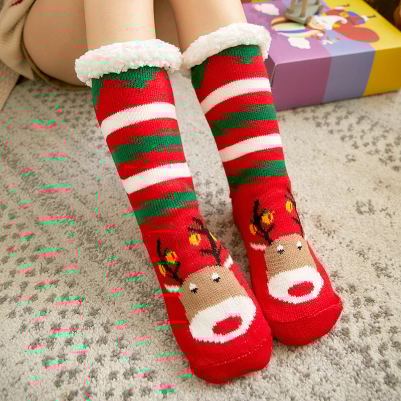 Cute Animal Ultra-thick Slipper Home Socks