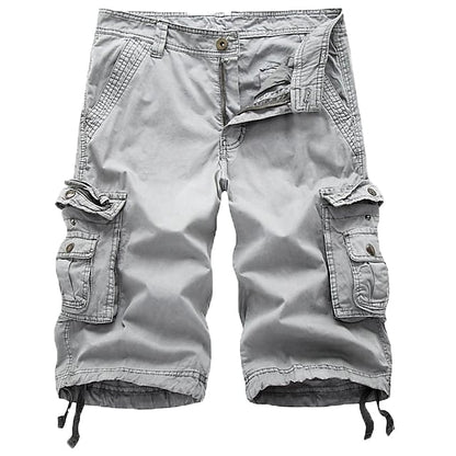 Crestsport Mens Cargo Shorts Multi Pockets Twill Cargo Shorts