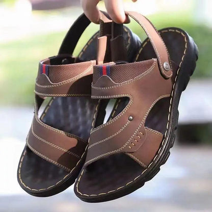 Men's Two-way Outdoor Leather Sandals/Slippers