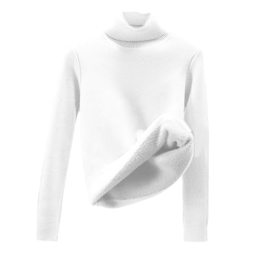 Women's Turtleneck Pullover · Winter Warm Lined Knitted Jumper
