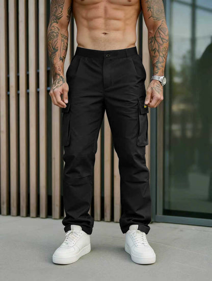 Men's classic solid color cargo pants-Buy any 2 free shipping