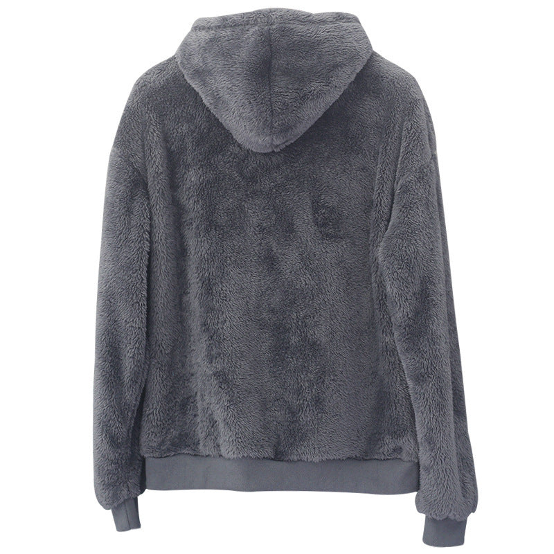 Unisex Double-Sided Fleece Hoodie