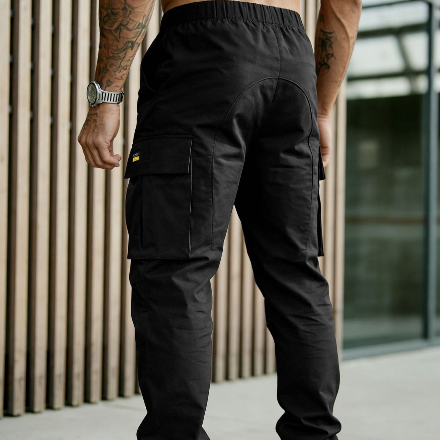 Men's classic solid color cargo pants-Buy any 2 free shipping