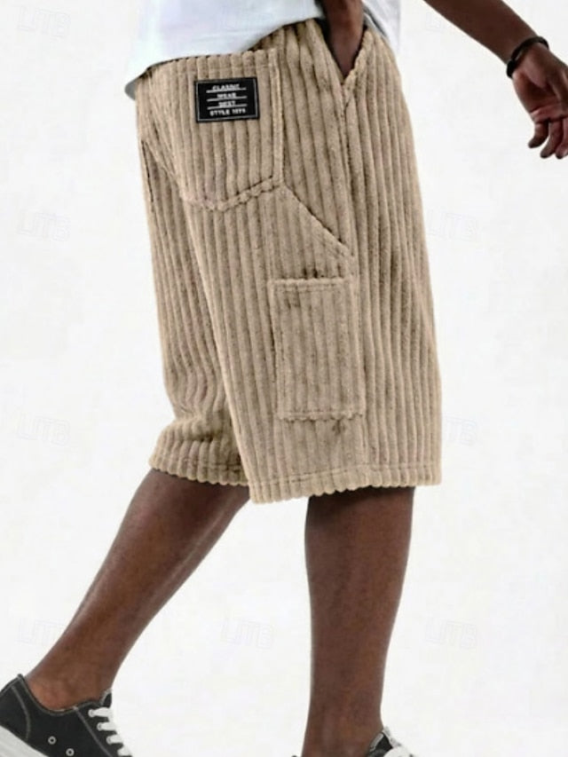 Corduroy Collection: Men's Casual Shirt, Trousers & Shorts – Classic Style for Daily & Outdoor
