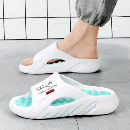 Summer Massage Slippers for Men – Soft Sole Slide Sandals for Indoor & Outdoor, Casual & Beach Use