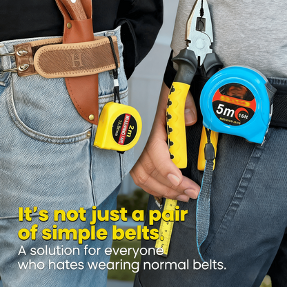Tactical Metal Hook Elastic Belt (Unisex)  - Buckle Invisible Design | Soft Adjustable Side