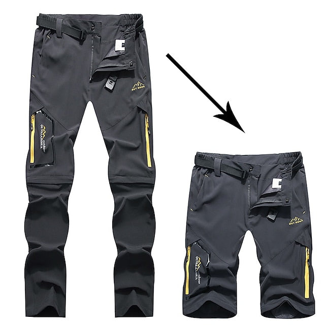 Men's 4-Season Convertible Hiking Pants | Waterproof & Quick-Dry