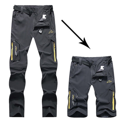 Men's 4-Season Convertible Hiking Pants | Waterproof & Quick-Dry