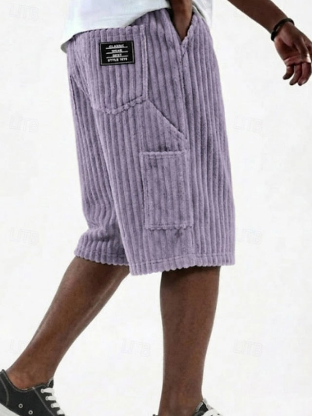 Corduroy Collection: Men's Casual Shirt, Trousers & Shorts – Classic Style for Daily & Outdoor