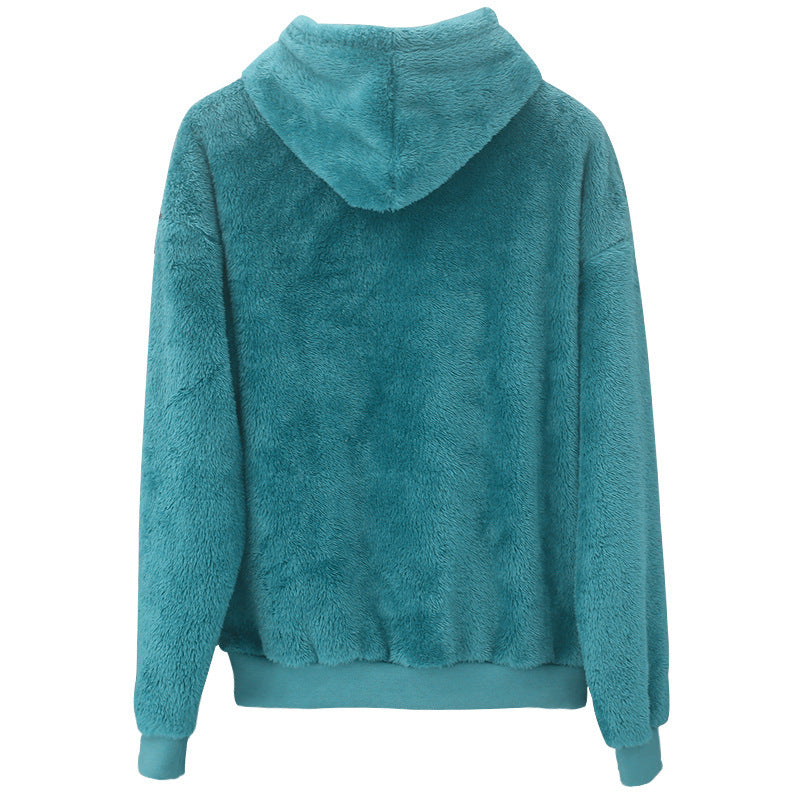 Unisex Double-Sided Fleece Hoodie