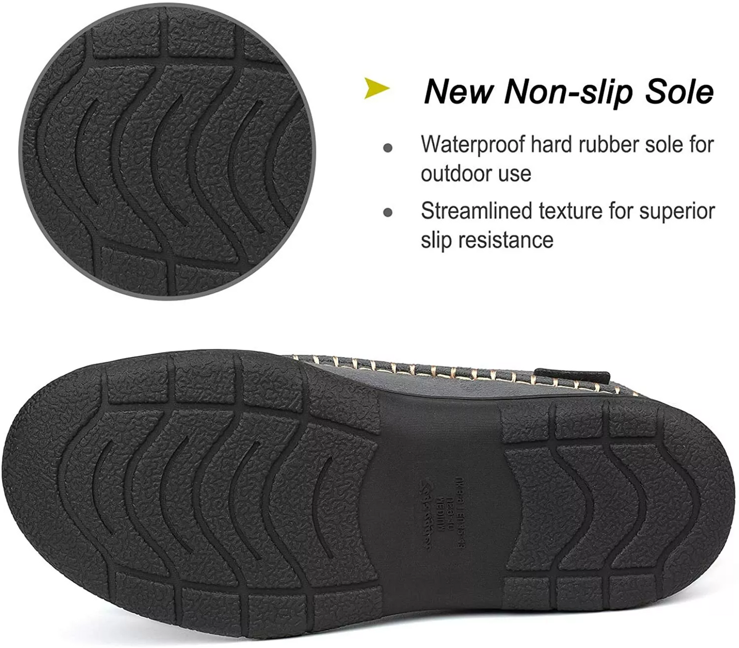 🔥🚀 Hot Sale! Limited Stock! 🌟👟💥Men's Daily Non-Slip Warm Plush Wide Toe Slip-On Loafers Slippers