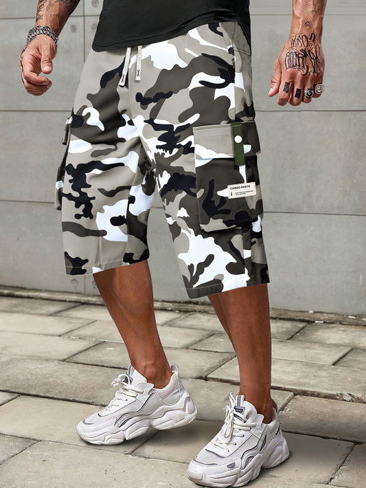 Camouflage Cargo Shorts for Men – Workwear, Hiking, Sports & Beach Quick-Dry Shorts