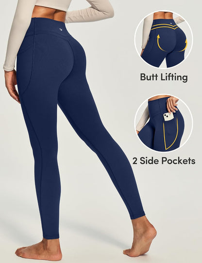 Women's High Waisted Compression Leggings with Tummy Control