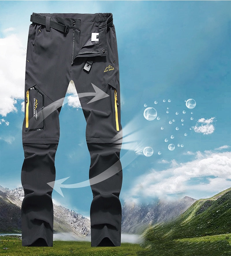 Men's 4-Season Convertible Hiking Pants | Waterproof & Quick-Dry