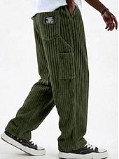 Corduroy Collection: Men's Casual Shirt, Trousers & Shorts – Classic Style for Daily & Outdoor