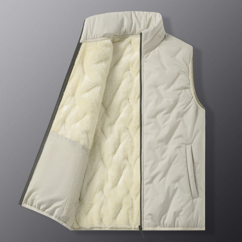 Unisex Thermal Fleece-Lined Quilted Vest