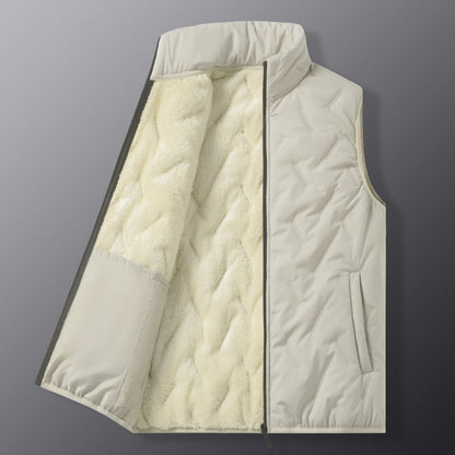 Unisex Thermal Fleece-Lined Quilted Vest
